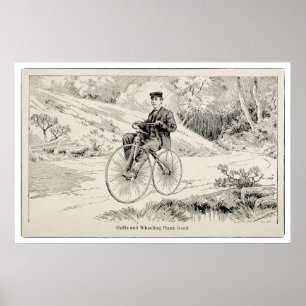 Radsport-Kunst, Energie und Lokation Print Poster