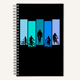 Radsport-Silhouette Notizbuch