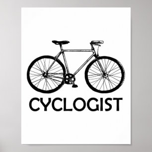 Radsportler Mountainbike Fahrrad MTB Radfahren  Poster
