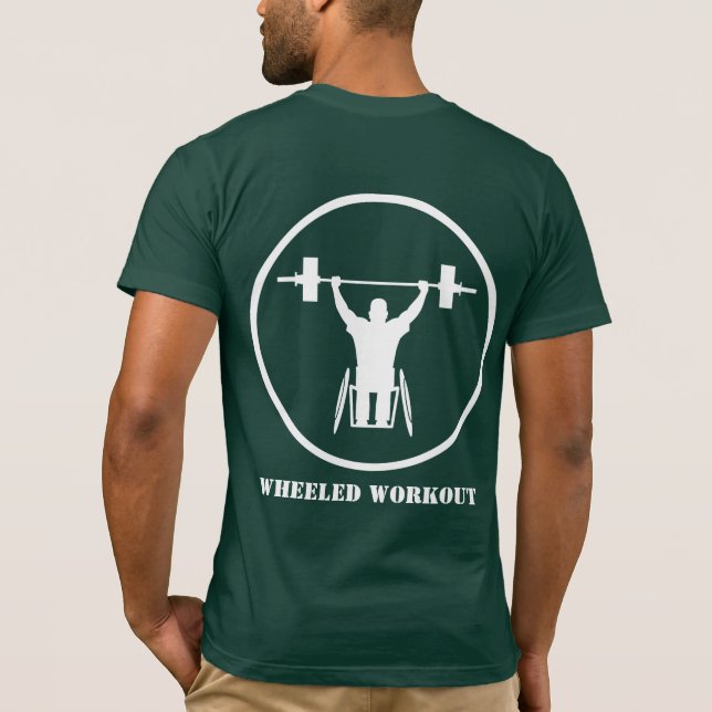Radtraining - Weißes Logo - Grün - T - Shirt (Rückseite)