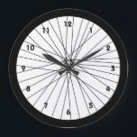 Raduhr mit Zahlen Große Wanduhr<br><div class="desc">Fahrrad, Rad, Schwarz, Weiß, Stadt, Radfahren, Radfahren, Radfahren, Fahrrad, Fahrrad, Fahrrad, Reiter, Reiten, Spaß, lustig, lustig, Spaß, cool, phantastisch, kreisförmig, rund, ungewöhnlich, eigenartig, ungestüm, modern, zeitgenössisch, funky, sport, sportlich, </div>