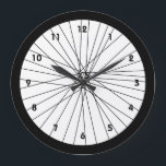 Raduhr mit Zahlen Große Wanduhr<br><div class="desc">Fahrrad,  Rad,  Schwarz,  Weiß,  Stadt,  Radfahren,  Radfahren,  Radfahren,  Fahrrad,  Fahrrad,  Fahrrad,  Reiter,  Reiten,  Spaß,  lustig,  lustig,  Spaß,  cool,  phantastisch,  kreisförmig,  rund,  ungewöhnlich,  eigenartig,  ungestüm,  modern,  zeitgenössisch,  funky,  sport,  sportlich, </div>