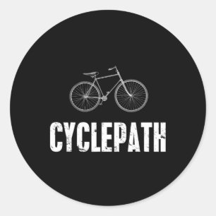 Radweg Lustiges Radfahren Mountainbike-Fahren Radf Runder Aufkleber