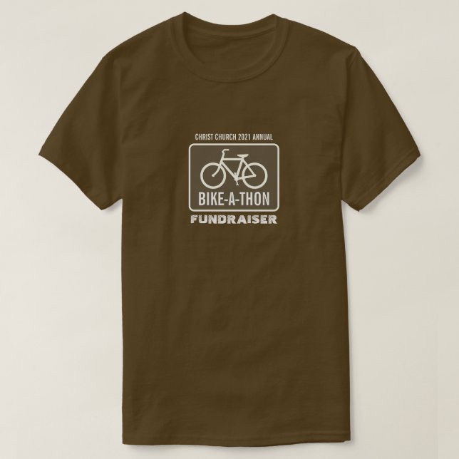 Radzeichen, Wohltätigkeit Bike-a-Thon-Veranstaltun T-Shirt (Design vorne)