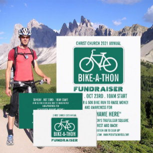 Radzeichen, Wohltätigkeit Bike-a-Thon-Veranstaltun Visitenkarte