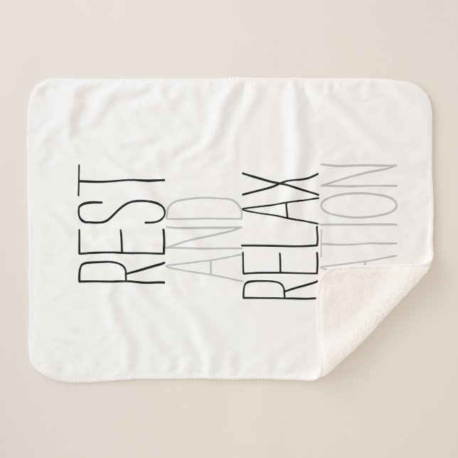 Rae Dunn  Erholung und Entspannung Sherpadecke (Vorderseite (Horizontal))