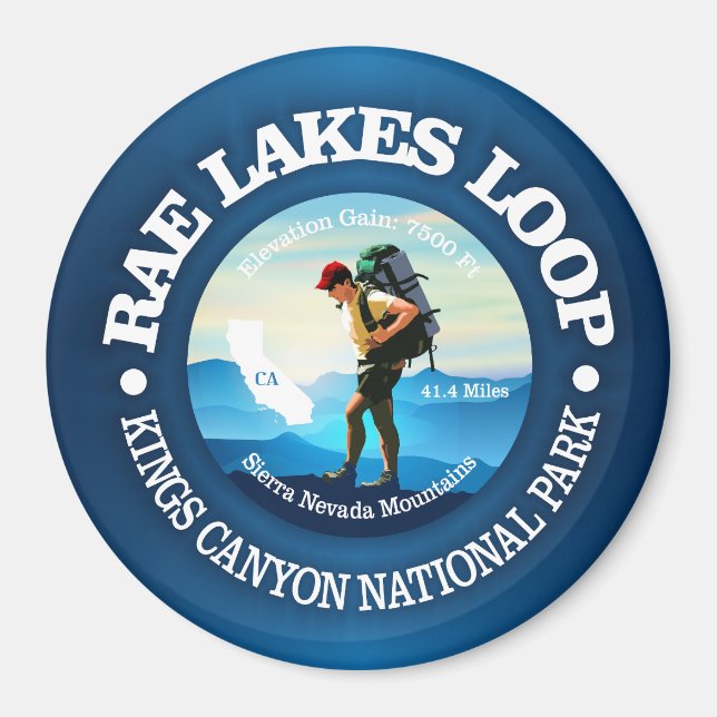 Rae Lakes Loop (C) Magnet (Vorne)