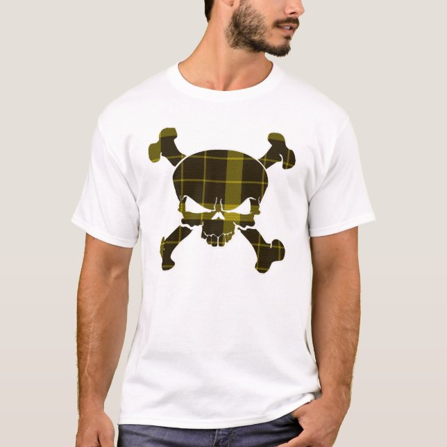 Raeburn Tartan Skull No Banner T-Shirt (Vorderseite)
