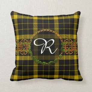 Raeburn Tartan und Monogramm Kissen