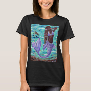 Raeni Mermaid mit Meeresschildkröte von Renee Lavo T-Shirt