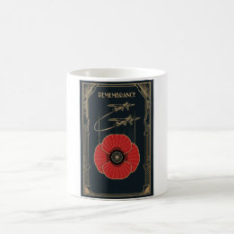 RAF Art Deco Remembrance Day Edition Kaffeetasse