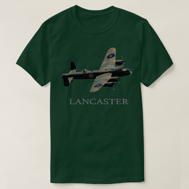 RAF AVRO LANCASTER WW2 BOMMER FLUGZEUG T 1 T-Shirt (Design vorne)