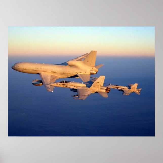 RAF Tristar und F-18C Hornet Poster (Vorne)