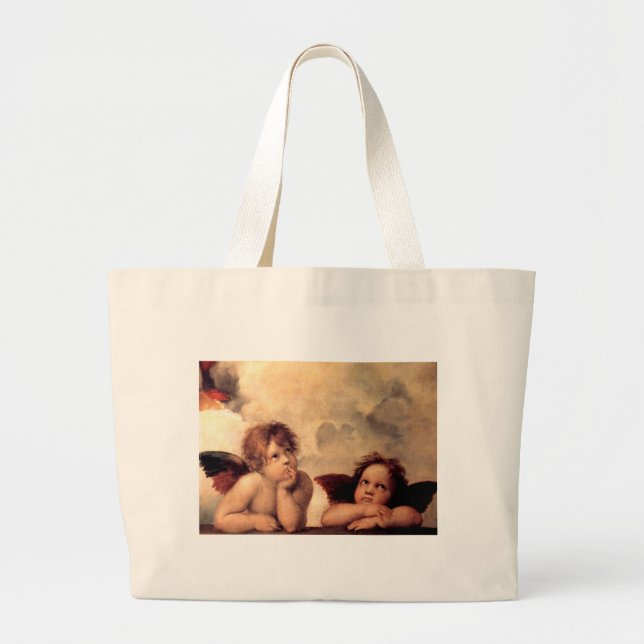 Rafaels Putti Taschen-Tasche Jumbo Stoffbeutel (Vorne)