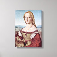 Raffael - Portrait der jungen Frau mit Unicorn