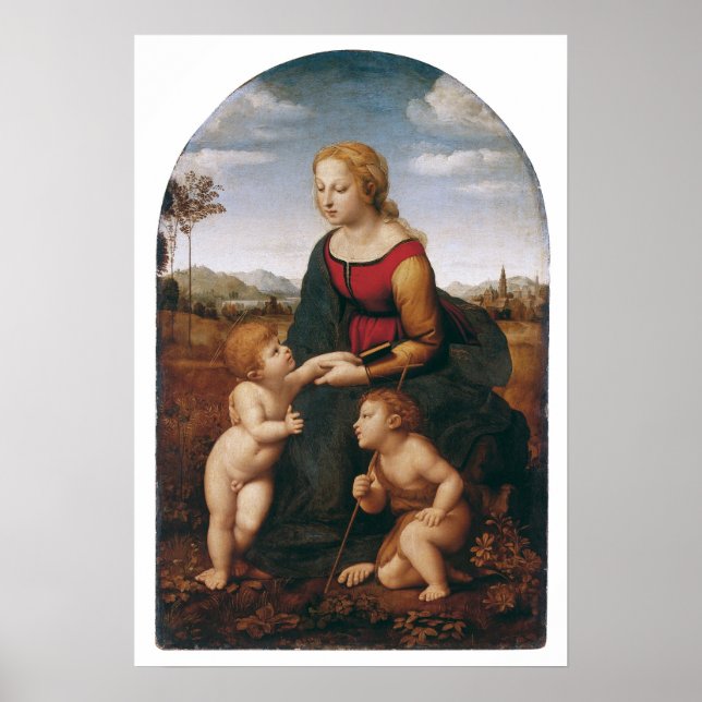 Raffaello Sanzio da Urbino - la belle jardiniere Poster (Vorne)