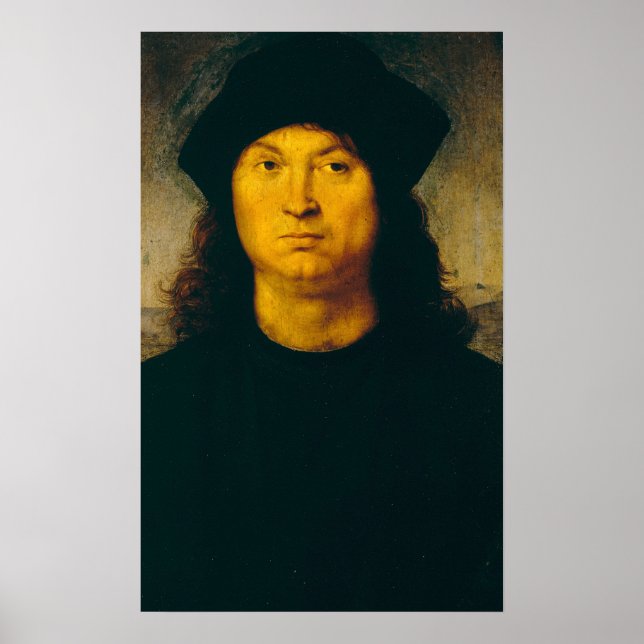 Raffaello Sanzio da Urbino - ritratto di uomo 1 Poster (Vorne)