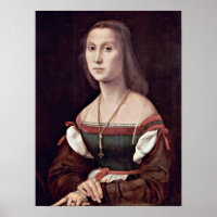 Raffaello Sanzio - Frauenportrait (Die Mute)