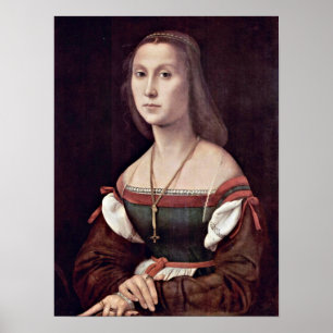 Raffaello Sanzio - Frauenportrait (Die Mute) Poster