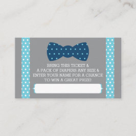 Raffelschein, Baby Blue, Marine Begleitkarte