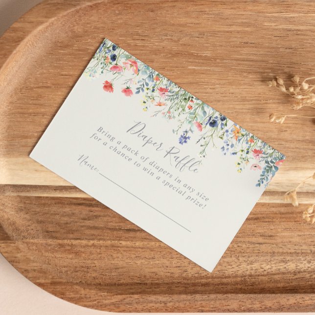 Raffelschein für die Wildblume mit mehreren Farben Begleitkarte (Von Creator hochgeladen)