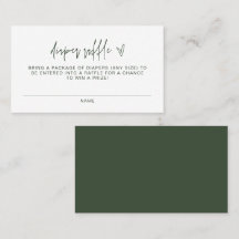 Raffetikett von MARLO Boho Forest Green Baby Diape