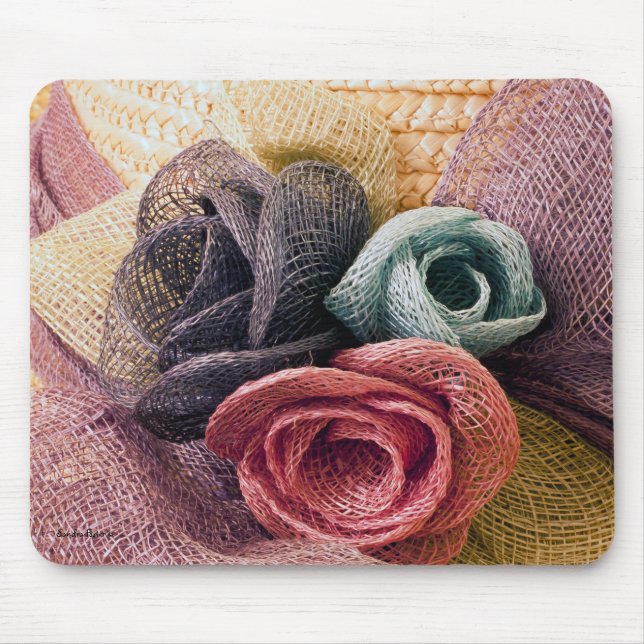 Raffia-Rose Mousepad (Vorne)