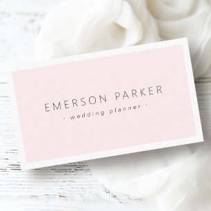 Raffiniert rosa und grau-modern minimalistisch visitenkarte
