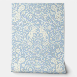 Raffinierte Bohemische Katzen - Blauer Nebel Tapete