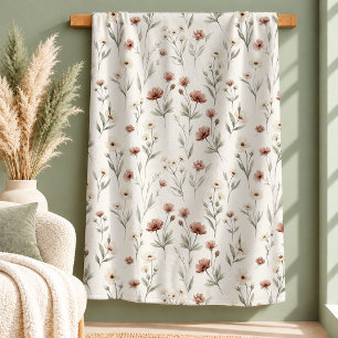Raffinierte Boho-Kupfer-Staubgrün-Decke Sherpadecke