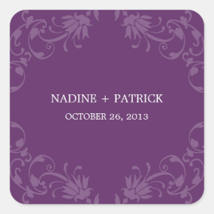 Raffinierte Elegance Greifsticker oder Umschlag Au Quadratischer Aufkleber