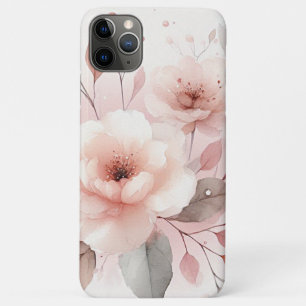 Raffinierte Elegante Zarte Wasserfarben Blumen Case-Mate iPhone Hülle
