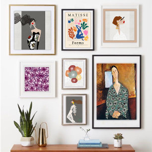Raffinierte Eleganz Glamouröse Modekunst Poster