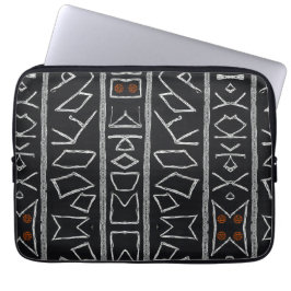 Raffinierte Luxus Afrikanische Karibische Mudcloth Laptopschutzhülle