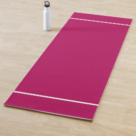 Raffinierte Streifen mit weißem, glattem Rand auf  Yogamatte