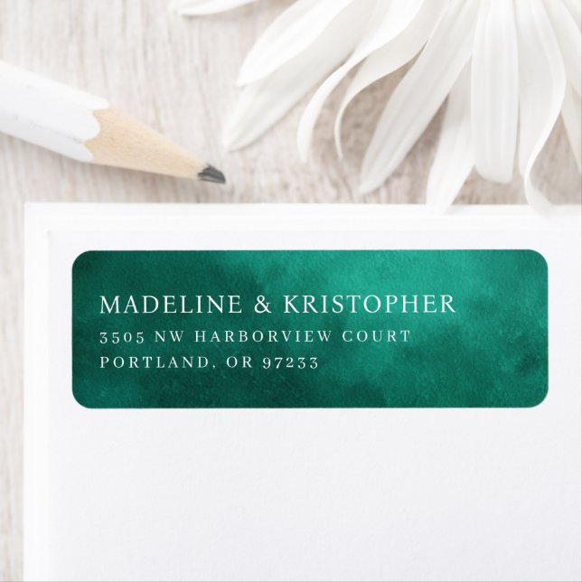 Raffinierte Teal-Aquarell (Insitu)