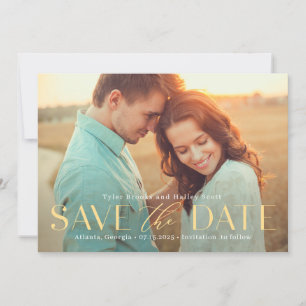 Raffinierte, TYP EDITABLE-COLOR-Save the Date-Kart Dankeskarte