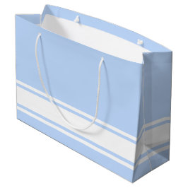 Raffinierte, weiße Streifen auf der Basis auf Baby Große Geschenktüte