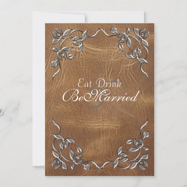 Raffinierte Western Probe Dinner Einladungen (Vorderseite)