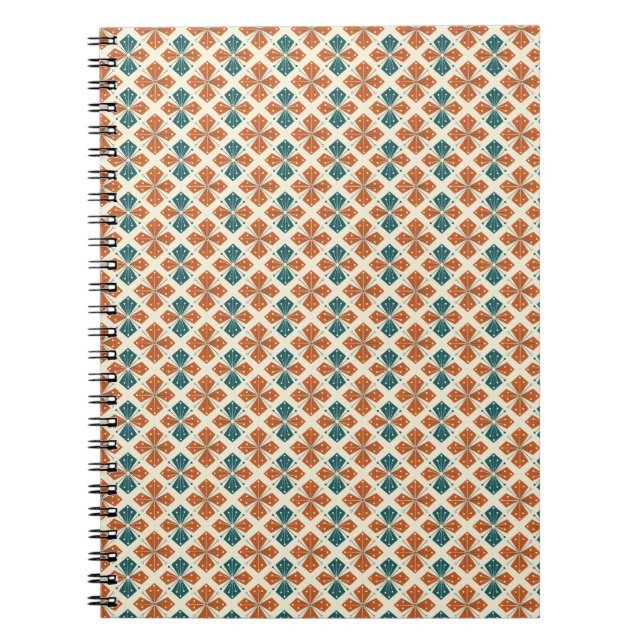 Raffinierter Mid-Century Modern Atomic Starburst Notizblock (Vorderseite)