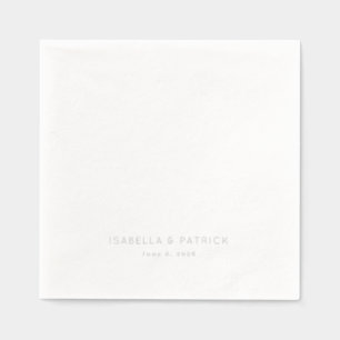 Raffinierter Minimalismus in Off-White Servietten Mit Folie