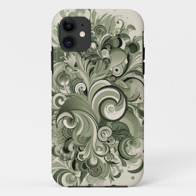 Raffinierter Salbei Case-Mate iPhone Hülle (Rückseite)