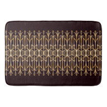 Raffiniertes Art Deco Bath Mat Thema