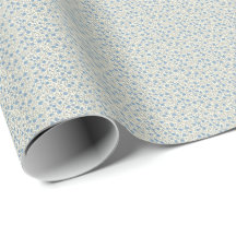 Raffiniertes Dusty Blue Rosebud Vintage Pat aus de