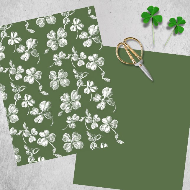 Raffiniertes Kleeblatt-Scrapbook (Beautiful scrapbook paper for various craft projects.)