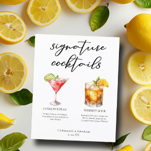 Raffiniertes Menü mit Cocktails für Hochzeiten
