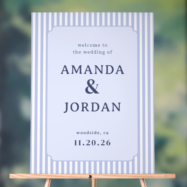 Raffiniertes Pastell-Hochzeitsschild Acrylschild (Neutral)