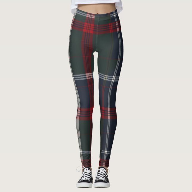 Raffiniertes Tartan-Design Leggings (Vorderseite)