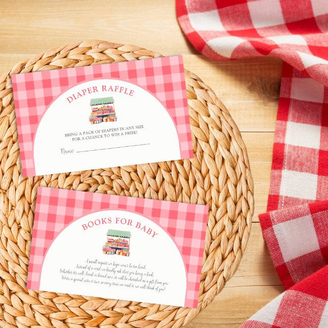 Raffle für die einheimische Babydusche Begleitkarte (Von Creator hochgeladen)