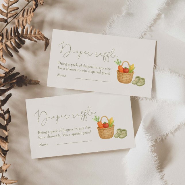 Raffle für die einheimische Babydusche Begleitkarte (Von Creator hochgeladen)